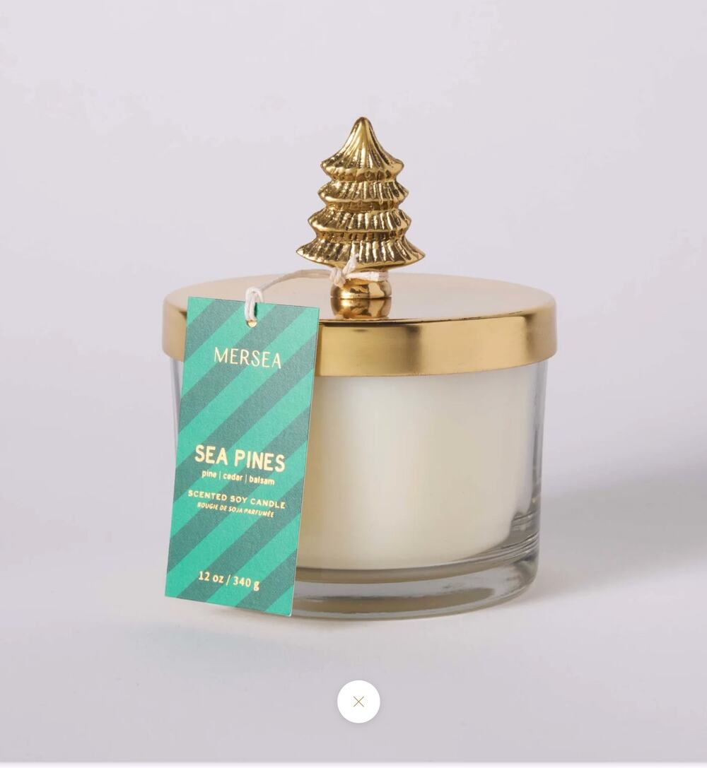 Anthropologie Mersea Holiday Golden Moments Candle Sea Pines